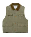 Visvim Sleeveless Vest In Green