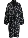 Visvim Slogan-print Wide-sleeve Jacket In Grey