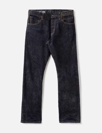 Visvim Social Sculpture 01 Slim Raw Mud Overdye (ron Herman-exclusive) In Black