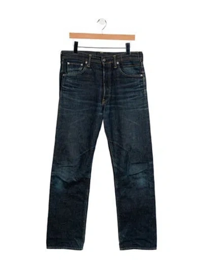 Pre-owned Visvim Social Sculpture 01 Straight-leg Jeans In Blue