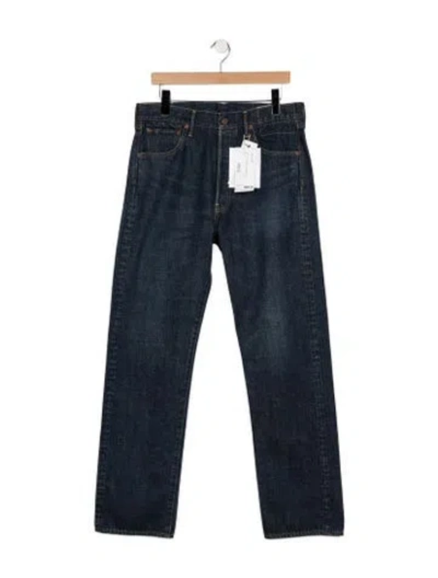 Pre-owned Visvim Social Sculpture 01 Straight-leg Jeans W/ Tags In Blue