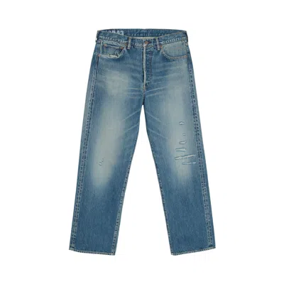 Pre-owned Visvim Social Sculpture 01 Wide Damaged-43 Jean 'denim' | Blue | Men's Size 34