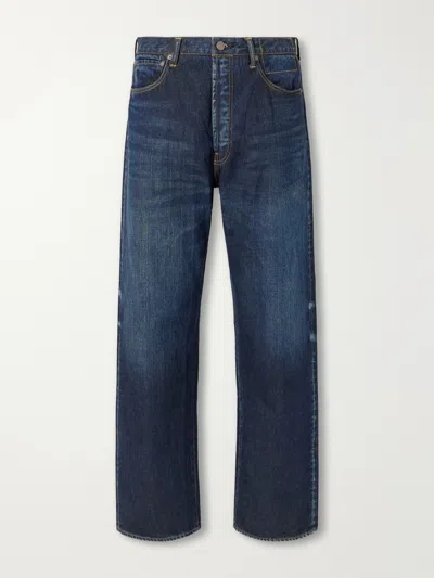 Visvim Social Sculpture 01 Wide-leg Jeans In Blue