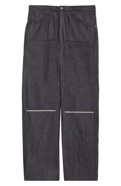 Visvim Social Sculpture Carpenter Jeans In Unwashed