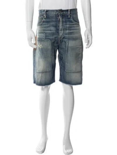 Pre-owned Visvim Social Sculpture Denim Shorts In Blue