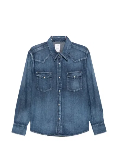 Visvim Social Sculpture Overshirt In Blue