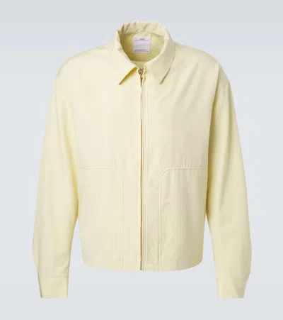 Visvim Somer Silk And Wool Jacket In Yellow