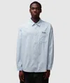 Visvim Steiner Long Sleeve Shirt In Lt.blue