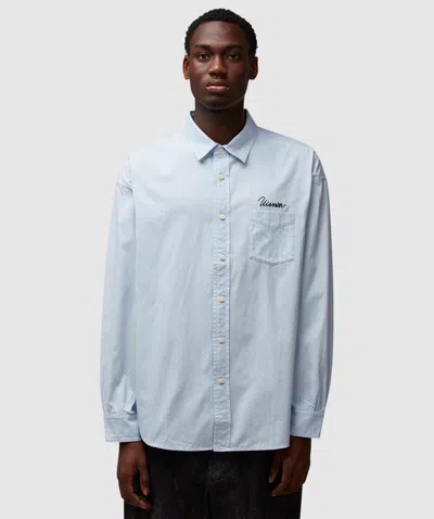 Visvim Steiner Long Sleeve Shirt In Lt.blue