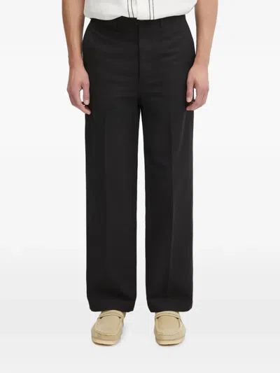 Visvim Straight-leg Trousers In Black