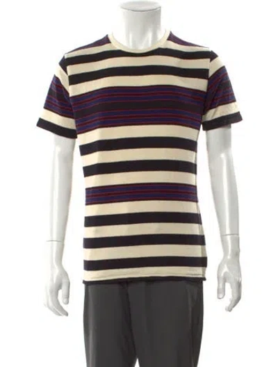 Pre-owned Visvim Striped Crew Neck T-shirt In Multi