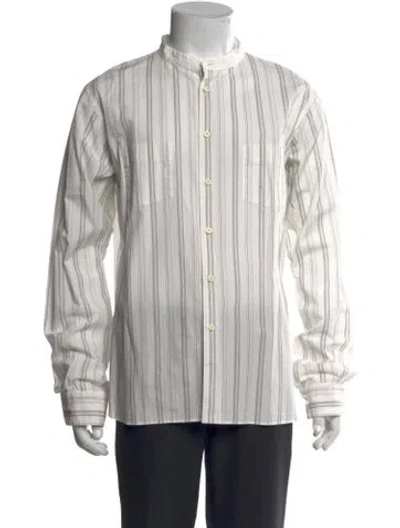 Pre-owned Visvim Striped Long Sleeve Shirt In Multi