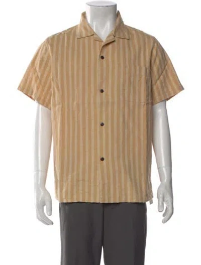 Pre-owned Visvim Striped Short Sleeve Shirt In Neutral