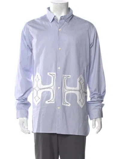 Pre-owned Visvim Striped Striped Shirt In Blue