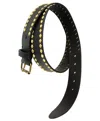 Visvim Studs Leather Belt In Black