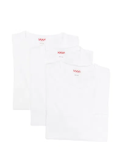 Visvim Sublig Jumbo Ii Pocket T-shirt (set Of Three) In White