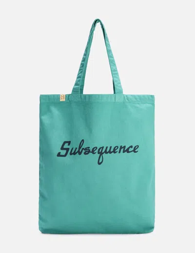 Visvim Subsequence Tote Bag In Green/绿色/綠色/그린/グリーン