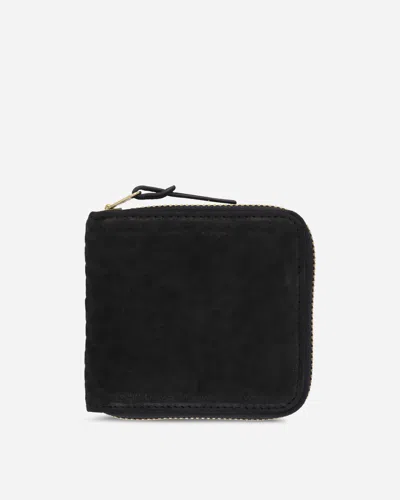 Visvim Suede Bi-fold Wallet In Black