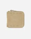 Visvim Suede Bi-fold Wallet In Sand