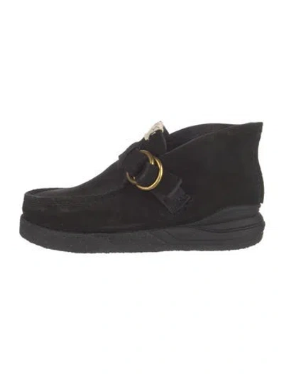Pre-owned Visvim Suede Boots In Black