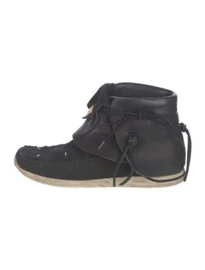 Pre-owned Visvim Suede Boots In Blue