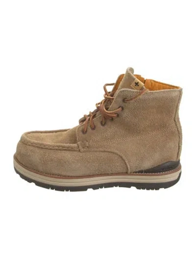 Pre-owned Visvim Suede Boots In Neutrals