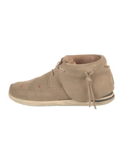 Pre-owned Visvim Suede Boots In Neutrals