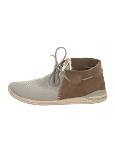 Pre-owned Visvim Suede Colorblock Pattern Sneakers In Multi