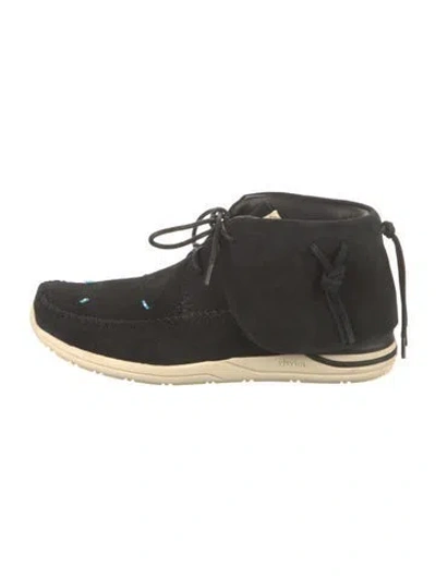 Pre-owned Visvim Suede Lace-up Boots In Black