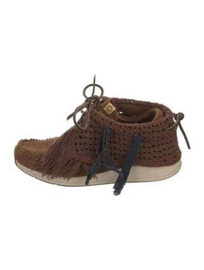 Pre-owned Visvim Suede Lace-up Boots In Brown