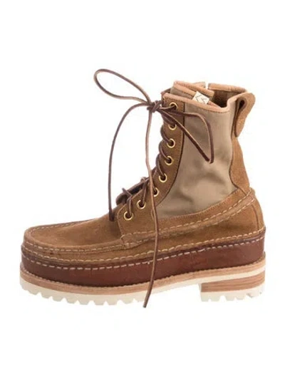 Pre-owned Visvim Suede Lace-up Boots In Brown