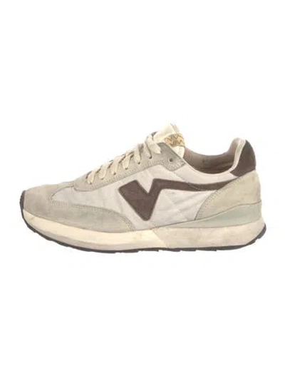 Pre-owned Visvim Suede Printed Athletic Sneakers In Neutral