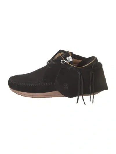 Pre-owned Visvim Suede Sneakers In Black