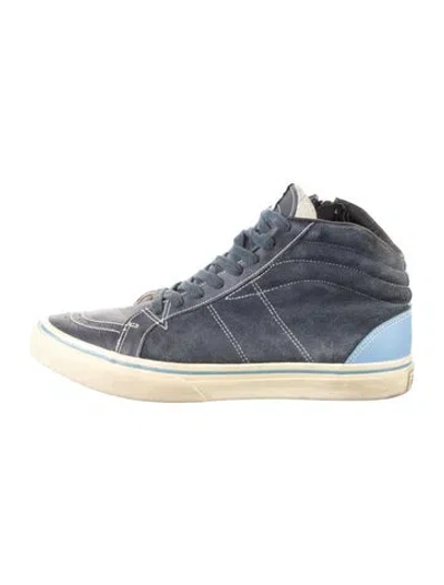Pre-owned Visvim Suede Sneakers In Blue