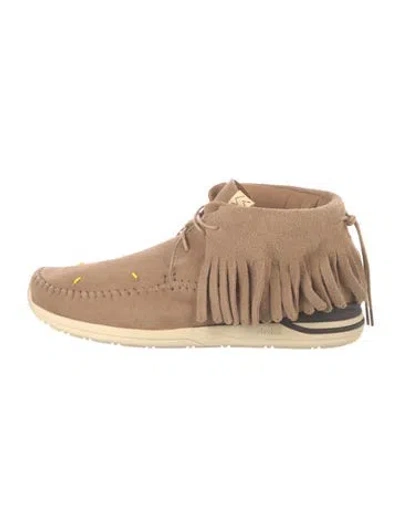 Pre-owned Visvim Suede Sneakers In Neutral