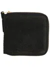 Visvim Leather Bi-fold Wallet In Black