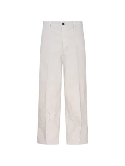 Visvim Survey Damaged Trousers In Neutral