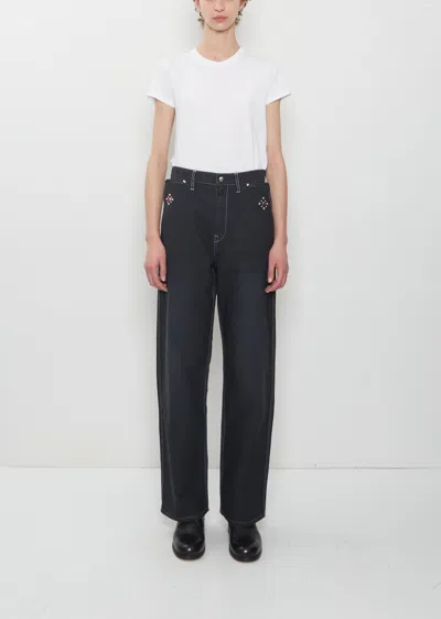 Visvim Swain Studded G.cords Pant In Black
