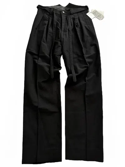 Pre-owned Visvim Sz1 Wool Hakama Pants (pants) In Black