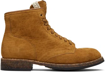 Visvim Tan Brigadier Mid-folk Boots In Brown
