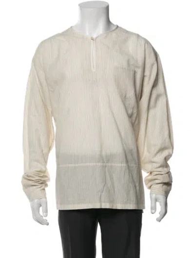 Pre-owned Visvim Tunic P.o. Santome Wool Shirt In Neutrals