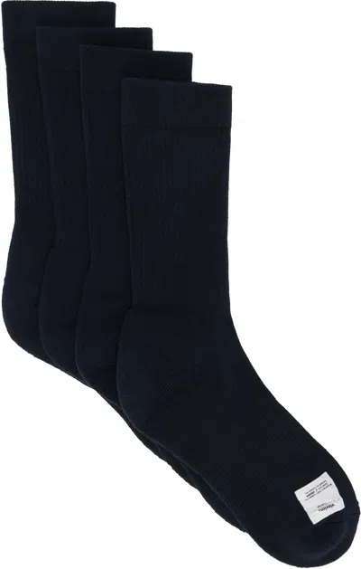 Visvim Two-pack Navy Achilles Hi Socks