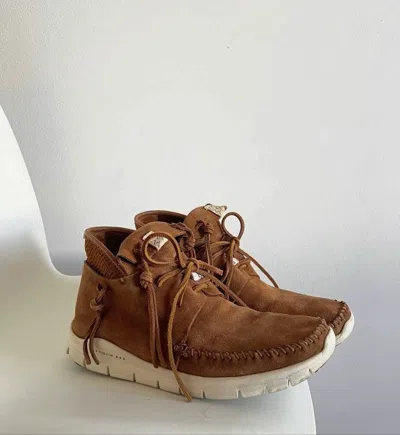 Pre-owned Visvim Ute Moc Trainer Hi-folk In Brown