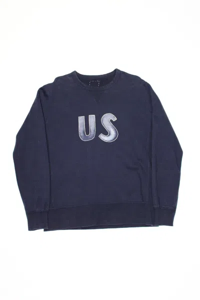 Pre-owned Visvim Vintage Stencil Crewneck In Blue