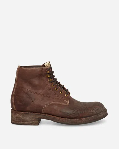 Visvim Virgil Boots-folk Dark In Brown