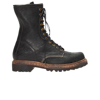 Pre-owned Visvim Scout Plain Toe Hi-folk Boot 'black' | Men's Size 9.5