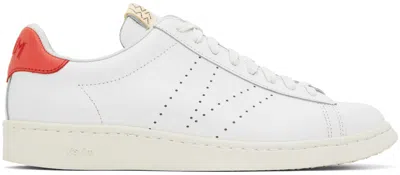 Visvim White Corda-folk Sneakers In Red