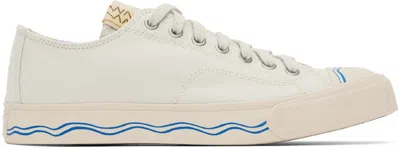 Visvim Seeger Leather-trimmed Canvas Sneakers In White