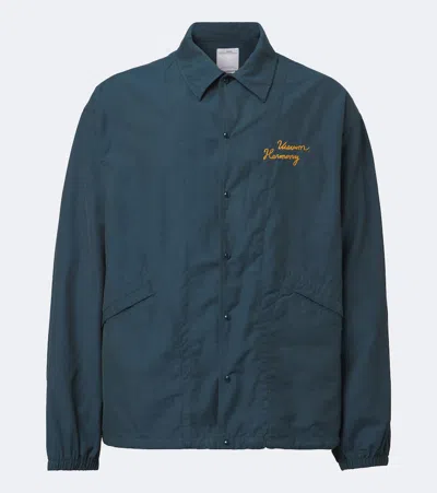 Visvim Windfall Taffeta Jacket In Blue