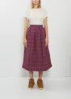 Visvim Wool Linen Elevation Down Skirt In Multi